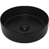 Раковина AQUAme AQM5012 накладная круглая, цвет черный матовый 355x355x120 AQM5012MB