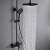 Душевая система Vincea Esse VSFS-1E1TMB термостатическая, черный Душевая система Vincea Esse VSFS-1E1TMB термостатическая, черный
