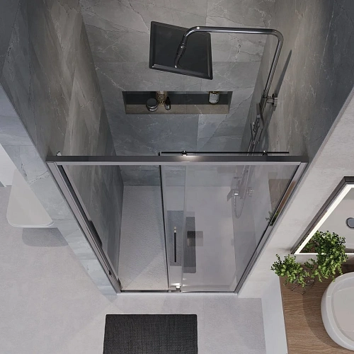 Душевая дверь Niagara Nova NG-64-9A (90x195) хром, стекло прозрачное Душевая дверь Niagara Nova NG-64-9A (90x195) хром, стекло прозрачное