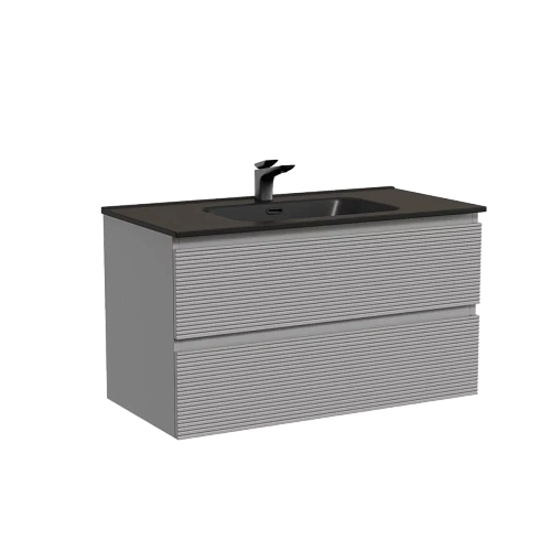 Тумба под раковину Sancos Folk FL90ES 890х445х500 Ergraut soft, подвесная Тумба под раковину Sancos Folk FL90ES 890х445х500 Ergraut soft, подвесная
