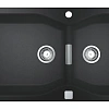 Кухонная мойка GROHE K700 с 2 чашами, 900 x 500 мм, черный гранит (31658AP0) Кухонная мойка GROHE K700 с 2 чашами, 900 x 500 мм, черный гранит (31658AP0)