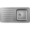 Кухонная мойка Hansgrohe S41 S4111-F400 400/400 с крылом 43341800, нержавеющая сталь встраиваемая