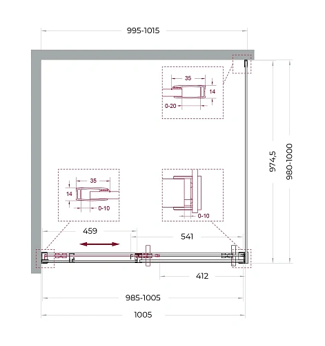 Душевой уголок BelBagno SOFT_CLOSE-1-A-1-100-C-Cr 100x100 см, профиль хром, стекло прозрачное Душевой уголок BelBagno SOFT_CLOSE-1-A-1-100-C-Cr 100x100 см, профиль хром, стекло прозрачное
