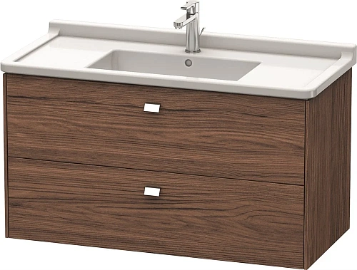 Тумба под раковину Duravit Brioso BR414301021 подвесная 102 см Орех темный Тумба под раковину Duravit Brioso BR414301021 подвесная 102 см Орех темный