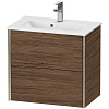 Картинка анонса товара «тумба под раковину duravit xviu xv41780b121 подвесная 61 см орех темный»