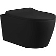 Унитаз подвесной Ceruttispa SELLA Aria MBF CT10016 безободковый, черный матовый, сиденье быстросъемное с микролифтом Унитаз подвесной Ceruttispa SELLA Aria MBF CT10016 безободковый, черный матовый, сиденье быстросъемное с микролифтом