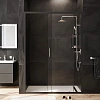 Душевая дверь AM.PM Gem W90G-140-1-195BT 140х195, стекло прозрачное, профиль черный матовый Душевая дверь AM.PM Gem W90G-140-1-195BT 140х195, стекло прозрачное, профиль черный матовый