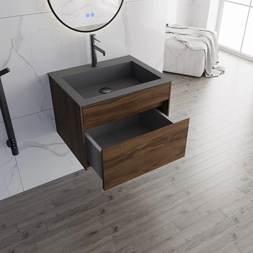 Тумба под раковину Vincea Chiara 600 VMC-2C600CO подвесная, C.Oak Тумба под раковину Vincea Chiara 600 VMC-2C600CO подвесная, C.Oak