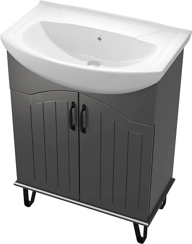 Комплект мебели DIWO Сочи 65 антрацит 574212 Комплект мебели DIWO Сочи 65 антрацит 574212