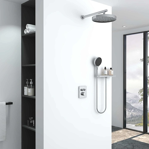 Душевая система Vincea Inspire VSFW-3I21MT2RCH встраиваемый, термостатический, двухрежимный, хром Душевая система Vincea Inspire VSFW-3I21MT2RCH встраиваемый, термостатический, двухрежимный, хром