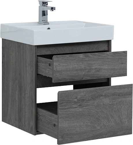 Тумба под раковину Aquanet Nova Lite 60 дуб рошелье (2 ящика) 00242577 Тумба под раковину Aquanet Nova Lite 60 дуб рошелье (2 ящика) 00242577