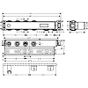 Скрытая часть Hansgrohe RainSelect для 2 потребителей 15310180 Скрытая часть Hansgrohe RainSelect для 2 потребителей 15310180