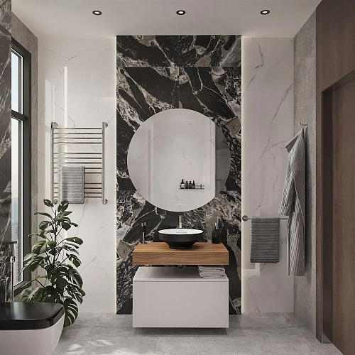 Комплект мебели STWORKI Ольборг 80 столешница дуб французский, без отверстий, с тумбой 80, с раковин 536614 Комплект мебели STWORKI Ольборг 80 столешница дуб французский, без отверстий, с тумбой 80, с раковин 536614