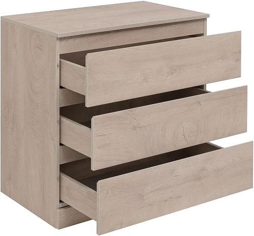 Комод Aquanet Сканди 800x480 Дуб эдгрейн (3 ящика) 00302543 Комод Aquanet Сканди 800x480 Дуб эдгрейн (3 ящика) 00302543