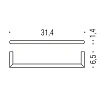 Полотенцедержатель Colombo Mini B4009.CR 31,4x6,5cм , хром Полотенцедержатель Colombo Mini B4009.CR 31,4x6,5cм , хром
