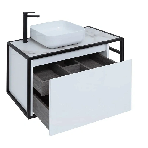 Тумба под раковину Aquanet Nova Lite Loft 90 L белый 00261652 Тумба под раковину Aquanet Nova Lite Loft 90 L белый 00261652