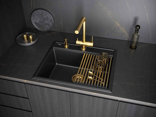 Дозатор жидкого мыла Paulmark DECUS D004-G золото Дозатор жидкого мыла Paulmark DECUS D004-G золото