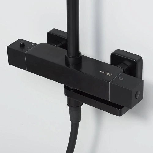 Душевая система WasserKRAFT A29901 Thermo с термостатом черный Душевая система WasserKRAFT A29901 Thermo с термостатом черный