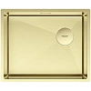 Кухонная мойка Paulmark NEXT-SKEW 54 UNI, PM885444-LG, светлое золото, 540х440мм 1,2мм