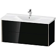 Тумба под раковину Duravit XVIU XV41180B140 подвесная 121 см черный глянцевый Тумба под раковину Duravit XVIU XV41180B140 подвесная 121 см черный глянцевый