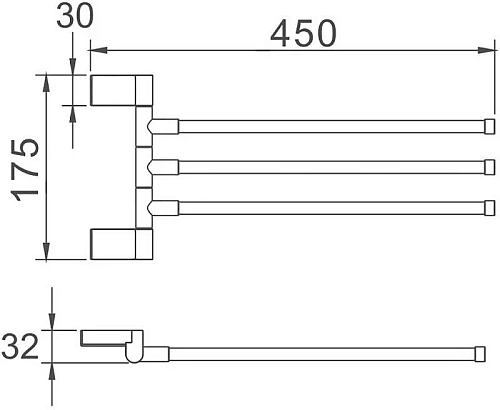 Полотенцедержатель Haiba HB8813 Полотенцедержатель Haiba HB8813