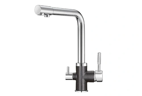 Смеситель для кухни Granula 3015, XРОМ/ЧЁРНЫЙ Смеситель для кухни Granula 3015, XРОМ/ЧЁРНЫЙ