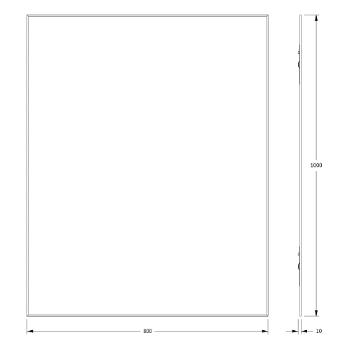 Зеркало Evoform STANDARD BY 0234, 80 x 100 см с фацетом Зеркало Evoform STANDARD BY 0234, 80 x 100 см с фацетом