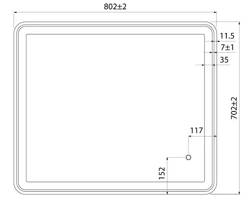 Зеркало IDDIS Cloud 80 см (CLO8000i98) Зеркало IDDIS Cloud 80 см (CLO8000i98)