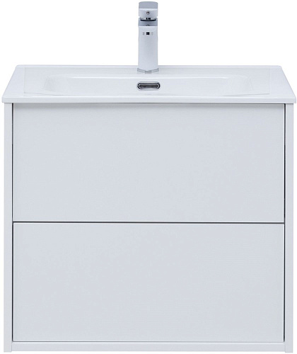 Тумба под раковину Aquanet Lino 60 (Flat) белый глянец 00287540 Тумба под раковину Aquanet Lino 60 (Flat) белый глянец 00287540