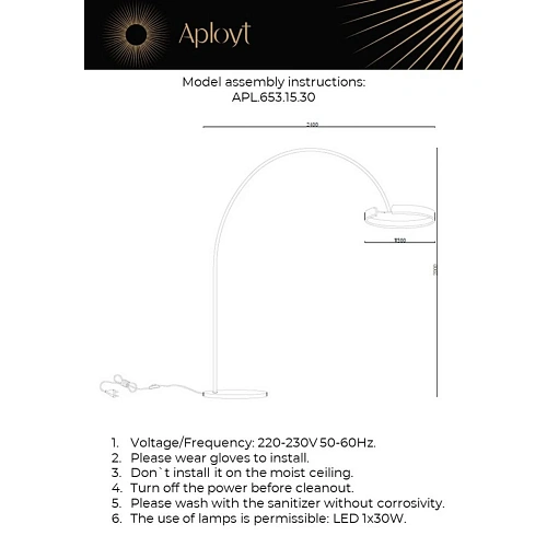Люстра подвесная Aployt Leonn APL.653.15.30 Люстра подвесная Aployt Leonn APL.653.15.30