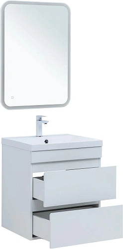 Тумба с раковиной Aquanet Нота new 58 00335870 белый глянец Тумба с раковиной Aquanet Нота new 58 00335870 белый глянец