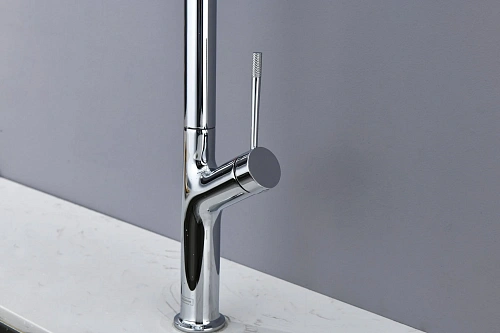 Смеситель для кухни AQUAme Cucina AQM9905CR с выдвижным изливом, с подключением к фильтру с питьевой водой, хром Смеситель для кухни AQUAme Cucina AQM9905CR с выдвижным изливом, с подключением к фильтру с питьевой водой, хром