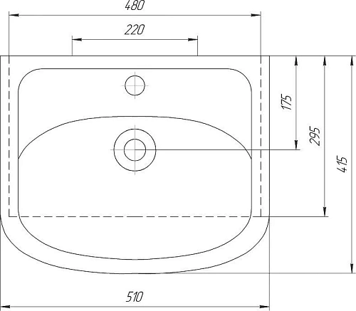 Тумба с раковиной DIWO Углич 50 461707 Тумба с раковиной DIWO Углич 50 461707