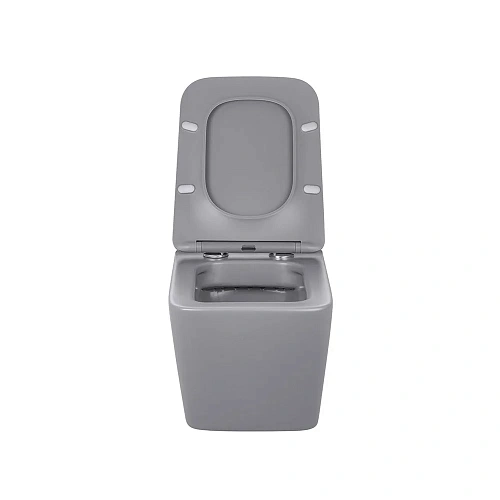 Унитаз подвесной Vincea Q-Line VT1-12MG безободковый, матовый серый, ультратонкое сиденье soft-close Унитаз подвесной Vincea Q-Line VT1-12MG безободковый, матовый серый, ультратонкое сиденье soft-close