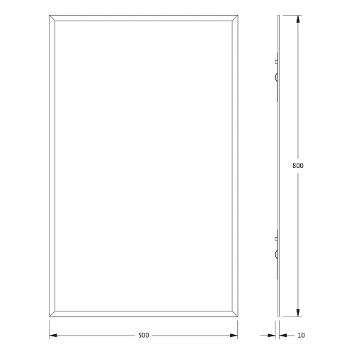 Зеркало Evoform Comfort BY 0918 50 х 80 см с фацетом 15 мм Зеркало Evoform Comfort BY 0918 50 х 80 см с фацетом 15 мм