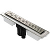 Картинка анонса товара «душевой лоток berges c1 brise 400, матовый хром, s-сифон d50/105 h50 вертикальный 090029»