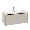 Картинка анонса товара «тумба под раковину villeroy &amp; boch subway 3.0 с подсветкой cashmere grey / cashmere grey c569l1vn»