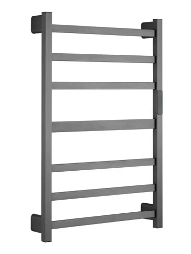 Полотенцесушитель электрический Raglo R350.07.09 настенный сенсорный с терморегулятором, графит Полотенцесушитель электрический Raglo R350.07.09 настенный сенсорный с терморегулятором, графит