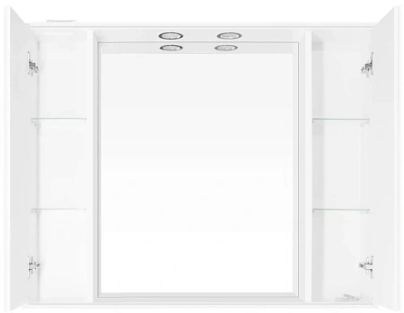 Зеркальный шкаф Style Line Олеандр-2 1000/С, белый ЛС-00000583 Зеркальный шкаф Style Line Олеандр-2 1000/С, белый ЛС-00000583