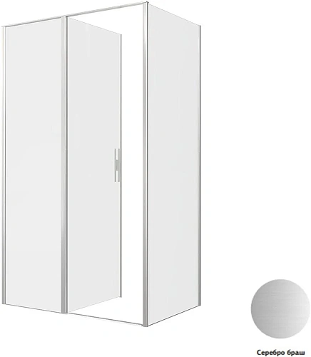 Душевой уголок Allen Brau Priority 120x80 3.31032.BA + 3.31041.BA серебро браш Душевой уголок Allen Brau Priority 120x80 3.31032.BA + 3.31041.BA серебро браш
