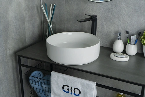 Раковина Gid N9424 51179 накладная белая 40x40x12 Раковина Gid N9424 51179 накладная белая 40x40x12