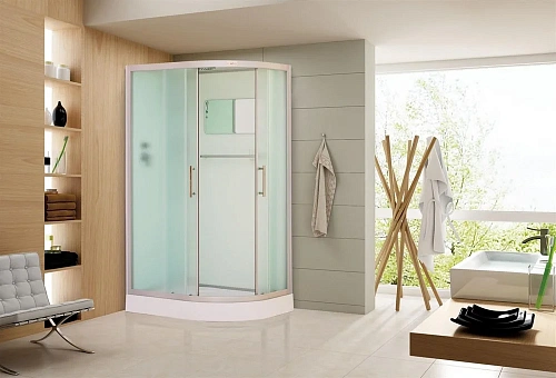 Душевая кабина Esbano ELEGANCIA (ESKB115CRL) полукруглая с крышей EST-115CRLeft: 85x115x210см Душевая кабина Esbano ELEGANCIA (ESKB115CRL) полукруглая с крышей EST-115CRLeft: 85x115x210см