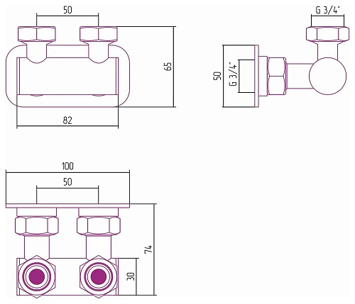 Модуль Сунержа угловой EU50 12-1538-3434 Белый Модуль Сунержа угловой EU50 12-1538-3434 Белый