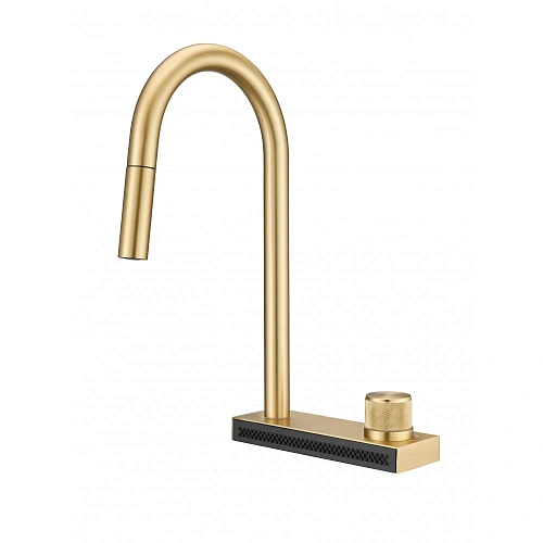 Смеситель для кухни Milacio Ultra (MCU.556.GD) с вытяжной лейкой, золото Смеситель для кухни Milacio Ultra (MCU.556.GD) с вытяжной лейкой, золото