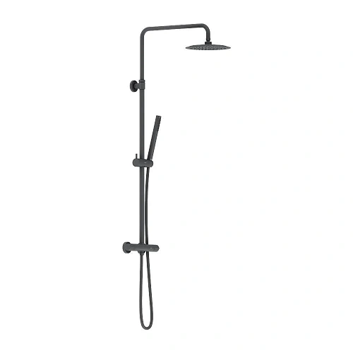 Душевая система Damixa Scandinavian Pure 936800300 с термостом, черный Душевая система Damixa Scandinavian Pure 936800300 с термостом, черный