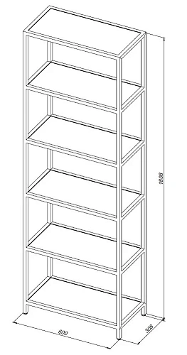 Стеллаж Allen Brau Liberty 1.33006.BB 60 черный браш Стеллаж Allen Brau Liberty 1.33006.BB 60 черный браш