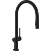 Картинка анонса товара «смеситель для кухни hansgrohe talis m54 210, eco, с вытяжным душем, 2jet 72842670, матовый черный»