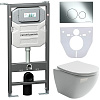 Картинка анонса товара «комплект унитаза ceramica nova metropol rimless cn4002 c шумоизоляцией cn1000 инсталляцией envision клавишей смыва round хром и креплениями cn1001ch»