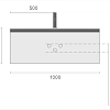 Тумба под раковину Armadi Art QUATRO 1 100CM CASHMERE профиль MATT GOLD 790-M1-100-CM-MG Кашемир матовый Тумба под раковину Armadi Art QUATRO 1 100CM CASHMERE профиль MATT GOLD 790-M1-100-CM-MG Кашемир матовый