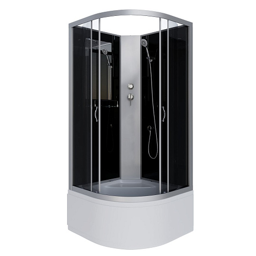 Душевая кабина Niagara Classic NG-2509-14BK (1000х1000х2000) высокий поддон (40см) стекло тонированное 25091434BK Душевая кабина Niagara Classic NG-2509-14BK (1000х1000х2000) высокий поддон (40см) стекло тонированное 25091434BK